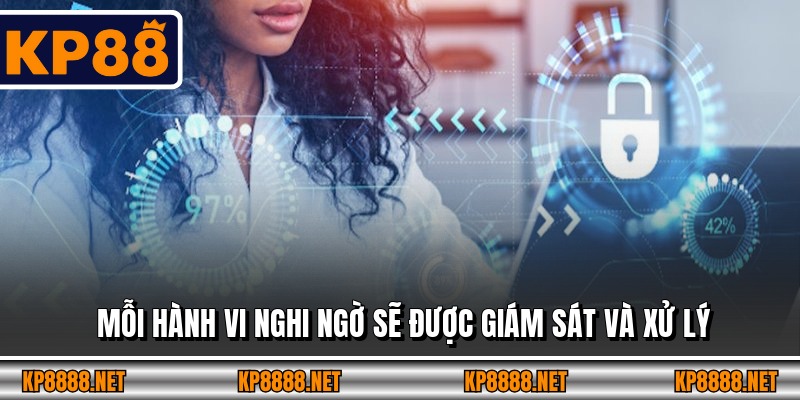 Mỗi hành vi nghi ngờ sẽ được giám sát và xử lý